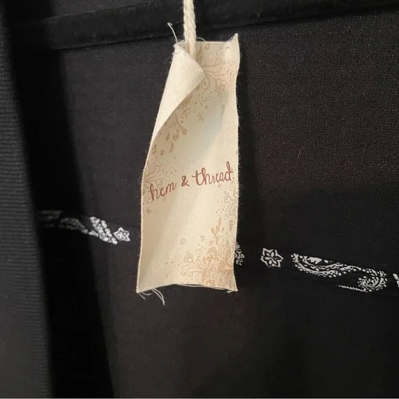 Hem & Thread Elegant Black Cardigan - Picture 2 of 5